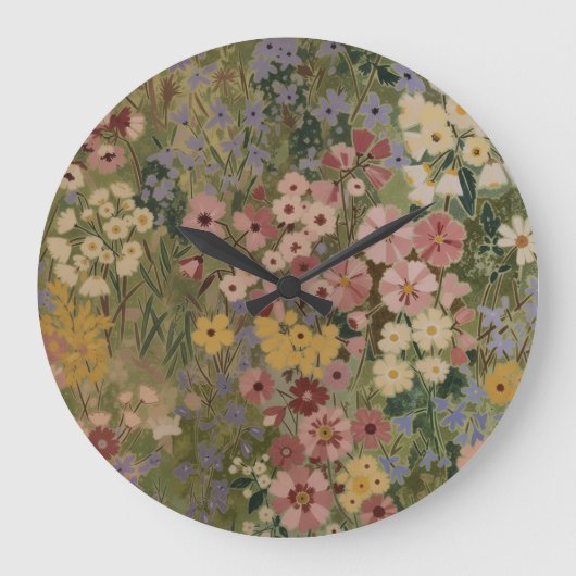 Eternal Spring Bloom ラージ壁時計 (正面)