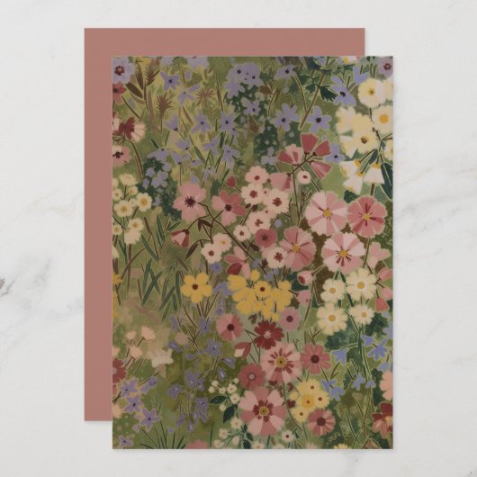 Eternal Spring Bloom 招待状 (正面/裏面)