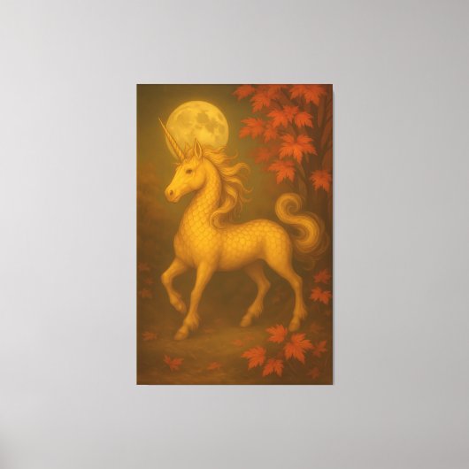 Eternal Unicorn – Premium Fine Art Portrait   キャンバスプリント (正面)