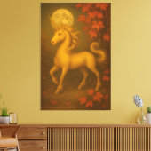 Eternal Unicorn – Premium Fine Art Portrait   キャンバスプリント (インサイチュ (リビング))