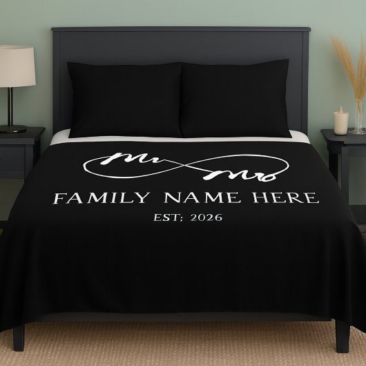 Eternal Us – Mr & Mrs シェルパブランケット