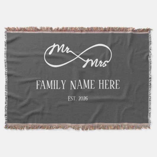 Eternal Us – Mr & Mrs  スローブランケット (正面)