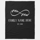 Eternal Us – Mr & Mrs  フリースブランケット (正面)