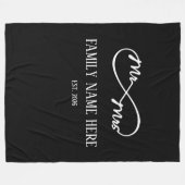 Eternal Us – Mr & Mrs  フリースブランケット (正面(横))