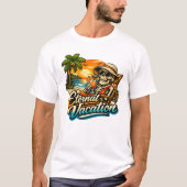 Eternal Vacation – Tropical Skeleton Basic T-Shirt Tシャツ (正面)