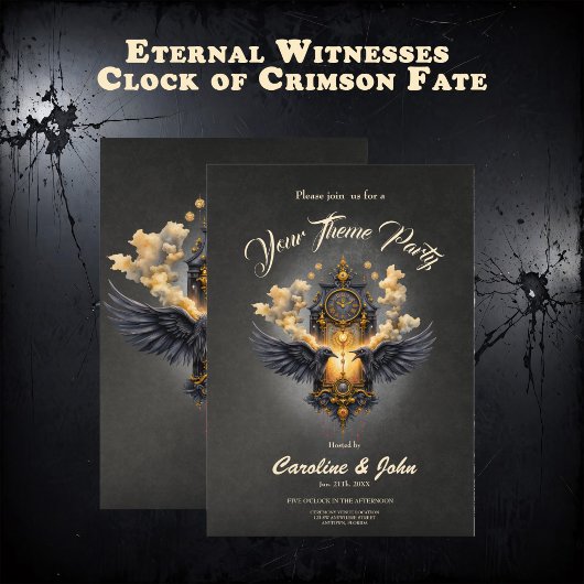 Eternal Witnesses – Clock of Crimson Fate.  招待状