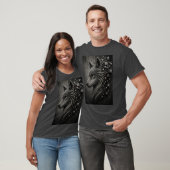 Eternal Wolf | 抽象的な3Dマイクロモザイクの狼 Tシャツ (ユニセックス)