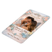 Eternally Majestic Photo Save Date Wedding Magnet マグネット (左側)