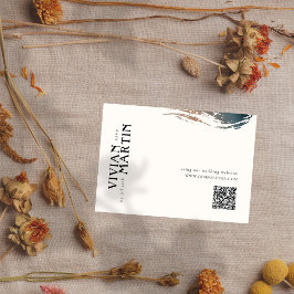 EternityのQRコー結婚ドRSVPカード 出欠カード