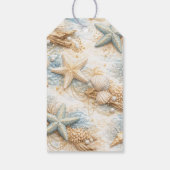 Eterntal Tides Coastal Watercolor Beach Wedding ギフトタグ (裏面)