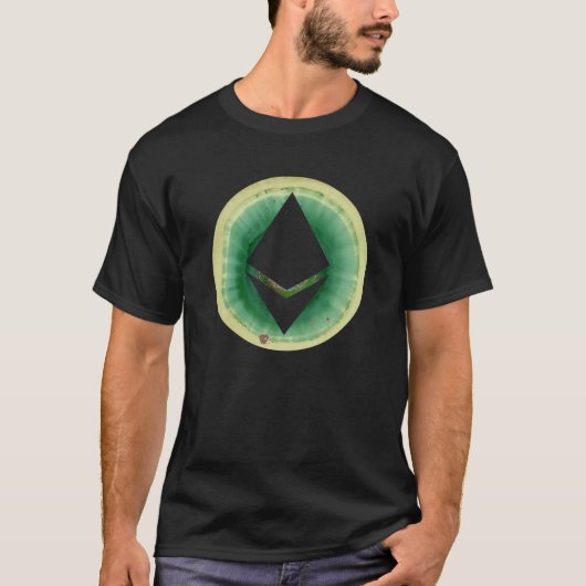 ETH Ethereumコイン暗号通貨 Tシャツ (正面)