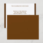 Ethanエリオットの披露宴カード エンクロージャーカード (正面/裏面)