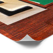 ETHANライセンスプレートレター名カスタム記号 ポスター (角)