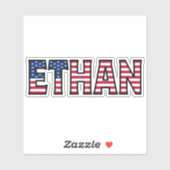 Ethan Name Vorname USA Sticker Stickerset シール (シート)