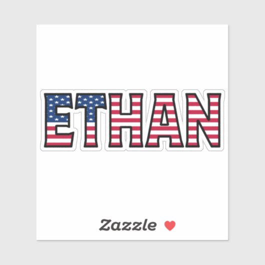 Ethan Name Vorname USA Sticker Stickerset シール (シート)