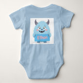 Ethan's Epic Monster Adventure ベビーボディスーツ (裏面)