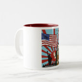 "EthelマーマンNYC真珠湾第2次世界大戦"のマグ ツートーンマグカップ (正面左)