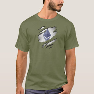 Ether引き裂かれたイメージ(下に表示) Tシャツ