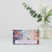 Etherealつながり – 宇宙エネルギーフロー 名刺 (スタンド正面)