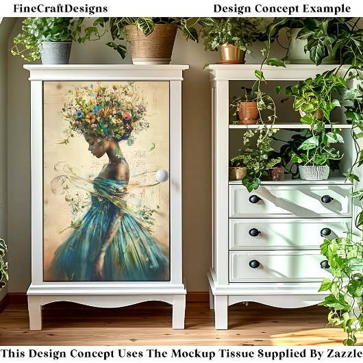 Etherealアフリカ系アメリカ人女性CZ4Lデコページ 薄葉紙