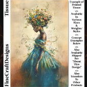 Etherealアフリカ系アメリカ人女性CZ4Lデコページ 薄葉紙