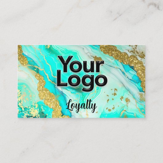 Etherealエレガンスターコイズゲードロゴ エンクロージャーカード (裏面)