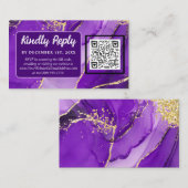 Etherealエレガンス：パープルゲードインスパイア結婚ズ エンクロージャーカード (正面/裏面)