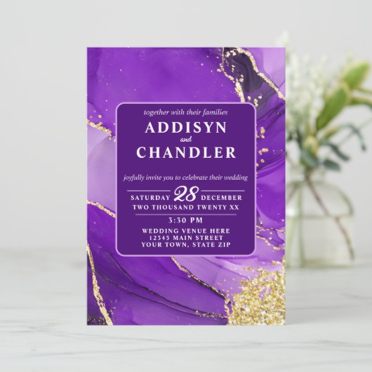 Etherealエレガンス：パープルゲードインスパイア結婚ズ 招待状 (スタンド正面)