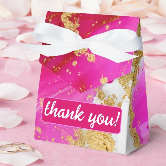 Etherealエレガンス:ホットピンクインスパイアグア結婚ス フェイバーボックス (ウェディング)