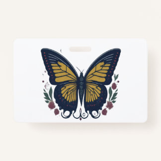 Etherealエレガンス：ロマンチックな蝶 バッジ