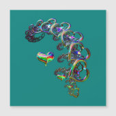 Etherealカスケードハート磁気カード (正面)