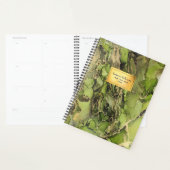 Etherealグリーンブラック金ゴールド抽象芸術インク プランナー手帳 (ディスプレー)