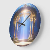 Etherealゲートウェイ神秘的な森林時計 ラージ壁時計 (傾斜)