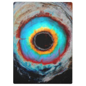 Etherealコズミックアイモノグラム鮮やか抽象芸術アート クリップボード (裏面)