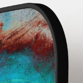 Etherealコズミックアイモノグラム鮮やか抽象芸術アート ピックルボールラケット (左詳細)