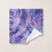 Etherealコットンキャンディマーブルウォーターカラーファンタジー バスタオルセット (ウォッシュタオル)