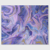 Etherealコットンキャンディマーブルウォーターカラーファンタジー ラッピングペーパー (フラット)