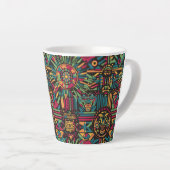 Etherealシアン"黄泉とピラミッド"ラテM カフェラテマグ (右アングル)