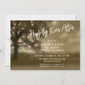 Etherealツリー、披露宴後ずっと幸せに点灯 招待状 (正面)