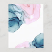 Etherealティール（緑がかった色）エレガントピンクInky日付を保存 (裏面)