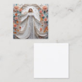 Etherealファンタジーコンセプトアート複雑な紙ク スクエア名刺 (正面/裏面)