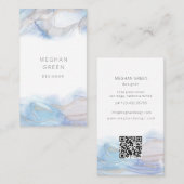 etherealブルーアルコールインクビジネスモダンカード 名刺 (正面/裏面)