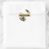 Etherealムーディピンクブラック金ゴールドインキーファンタジーの点滅 ラウンドシール (バッグ)