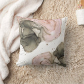 Etherealムーディピンクブラック金ゴールドインキーファンタジーグラム クッション (ブランケット)