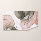 Etherealムーディピンクブラック金ゴールドインキーファンタジーグラム バスタオルセット (ハンドタオル)