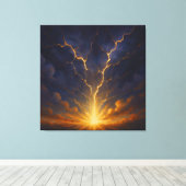 Etherealライトブレイク キャンバスプリント (インサイチュ (ウッドフロア))