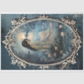 Etherealロータスムーンポートレート&フローラファンタジー 薄葉紙 (正面)