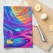 Ethereal幽霊の創造 キッチンタオル (四つ折り)