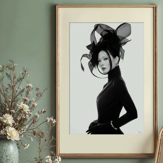 Ethereal彫刻:モノクロアヴァンギャルドポルトライ ポスター