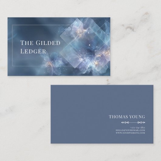 Ethereal抽象芸術フローラ幾何モダン 名刺 (正面/裏面)
